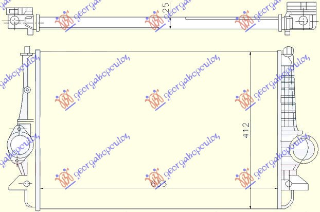 Interkuler 1,9-2,0 TDi (632x415x26) 02-