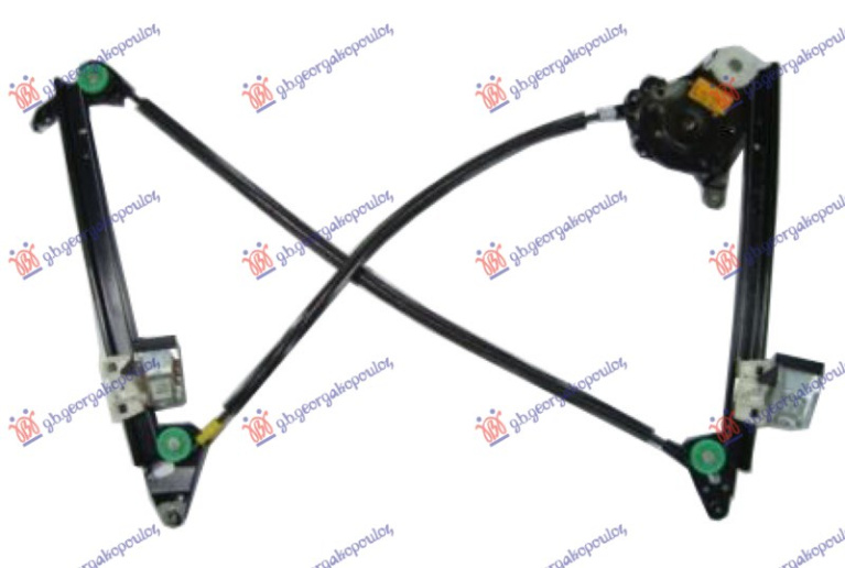Ngritës/rregullator për dritaren e pasme elektrik (pa motor)