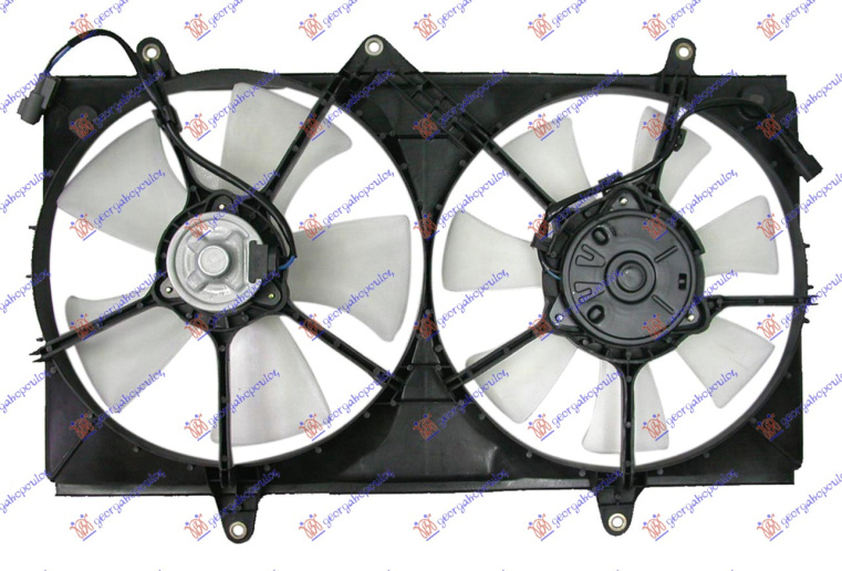 Ventilator për radiator me motor komplet (dopio) benzinë/dizel
