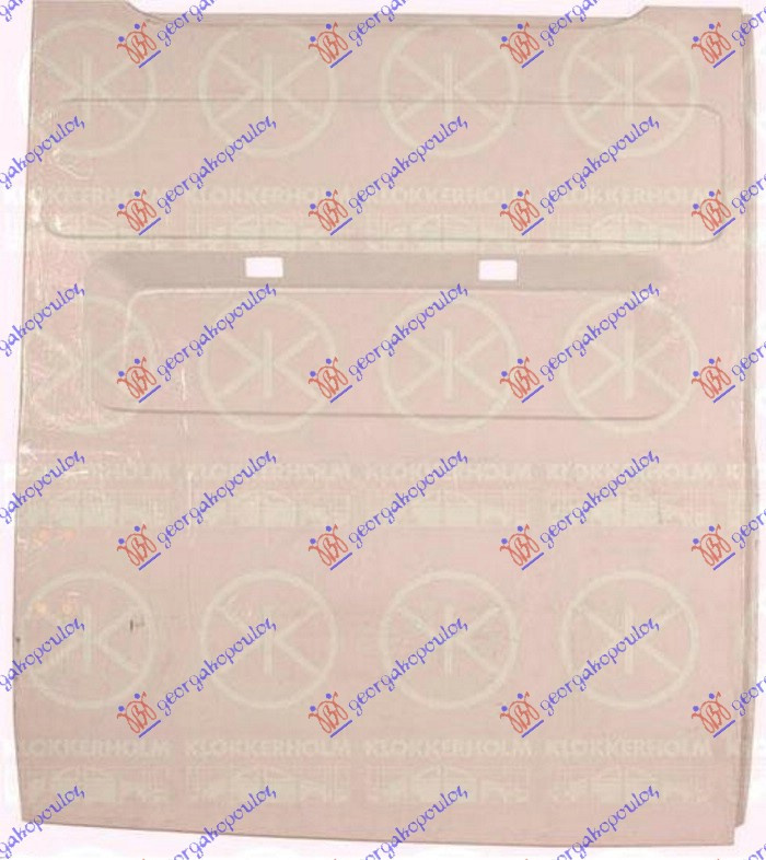 Panel mbrojtje dera e bagazhit (derë dopio) e poshtme e jashtme 96cm