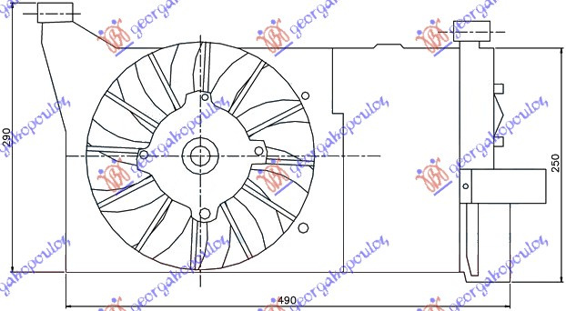 Ventilator për kondicioner komplet 900i-s-1.1