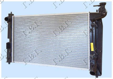 Radiator për motor 1.4-1.6 i-VVTi (marsh manual) benzinë (600x350) (JP) (vendosje e shpejtë e ventilatorit)