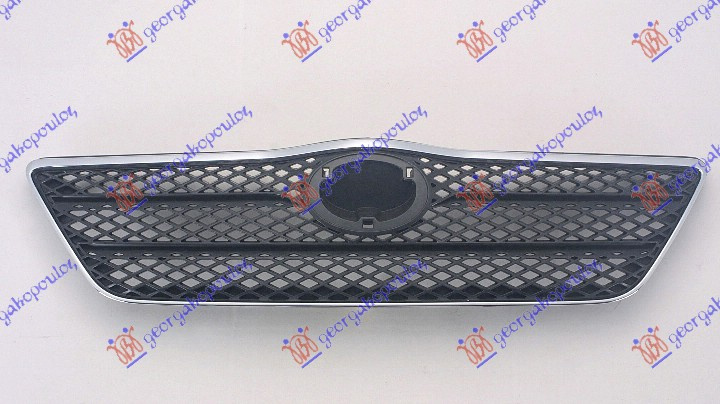 Maskë pvc/grilë kornizë krom