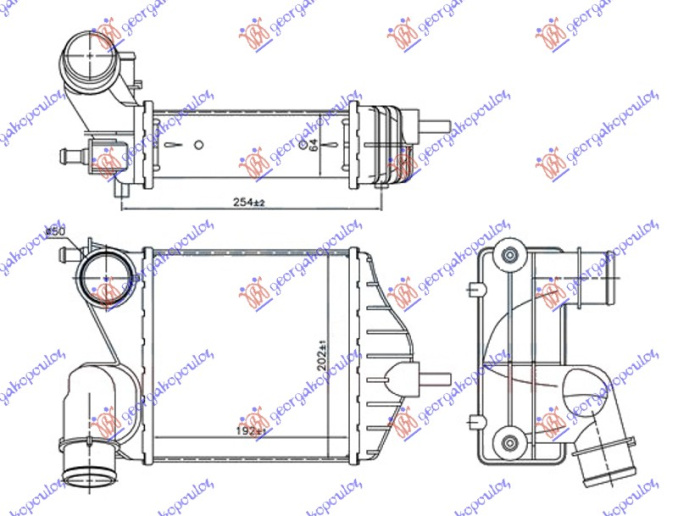 Interkuler 1,6 MJTD-1,9 JTD (192x209x65