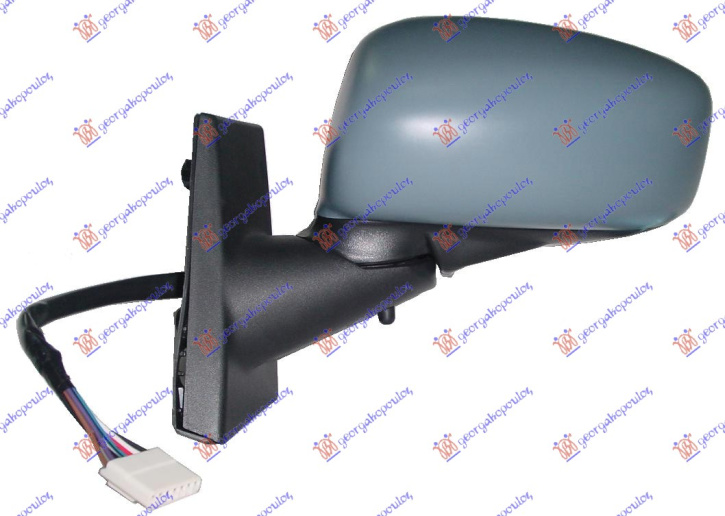 Pasqyrë elektrike me ngrohje -09 (gati për ngjyrosje) (me sensor) (А cilësi) (xham i lakuar)
