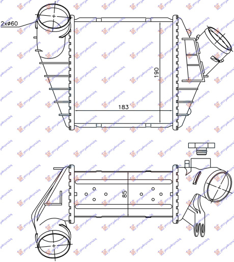 Interkuler 1.8T benzinë/1.9TDI -02 (183x190x85)