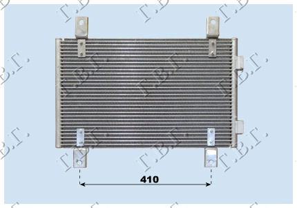 Radiator i kondicionerit benzinë/dizel (53,7x34x16) -04