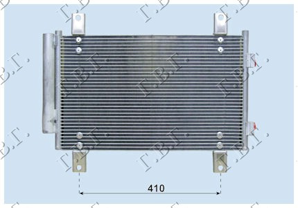 Radiator i kondicionerit benzinë/dizel (53.7x34x16) 04-06