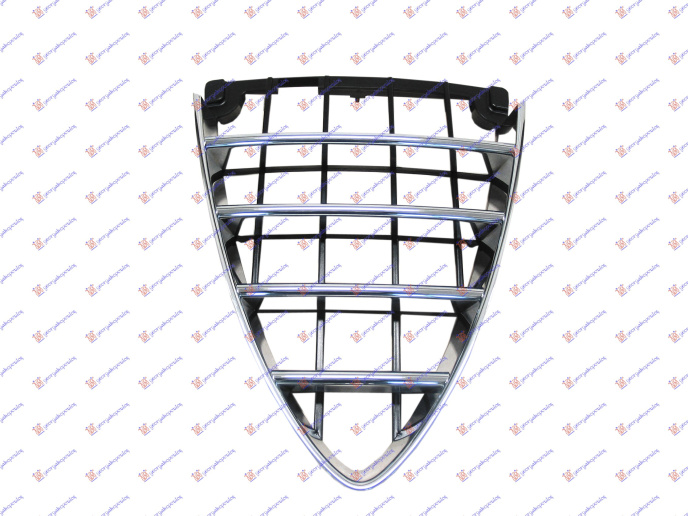Maskë pvc/grilë qendrore e kromuar