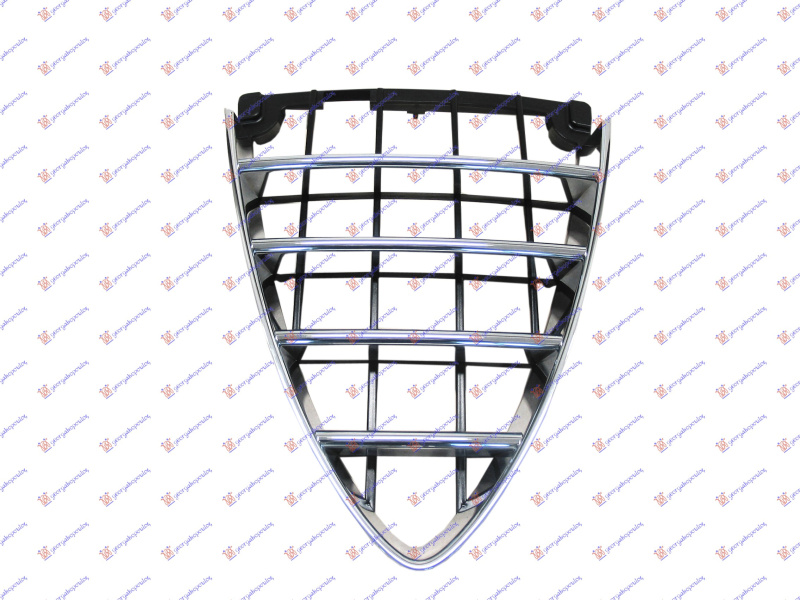 Maskë pvc/grilë qendrore e kromuar