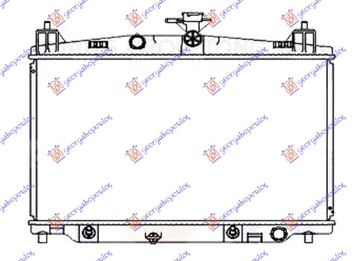 Radiator për motor 1,3-1,5 16V (me/pa kondicioner) (marsh manual/automatik) (35x55x1,6)