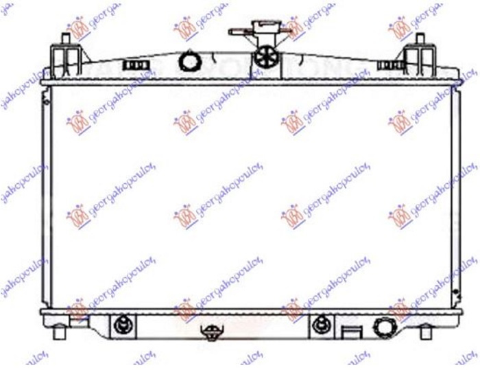 Radiator për motor 1,3-1,5 16V (me/pa kondicioner) (marsh manual/automatik) (35x55x1,6) (KOYO)