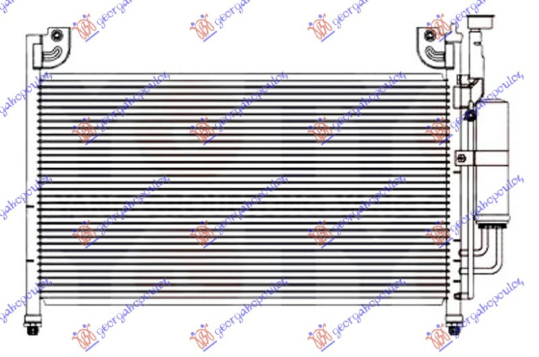 Radiator i kondicionerit benzinë/dizel (575x335x16)