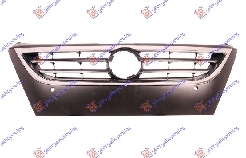 Maskë pvc/grilë me shirit krom (me hapje për sensor parkimi)