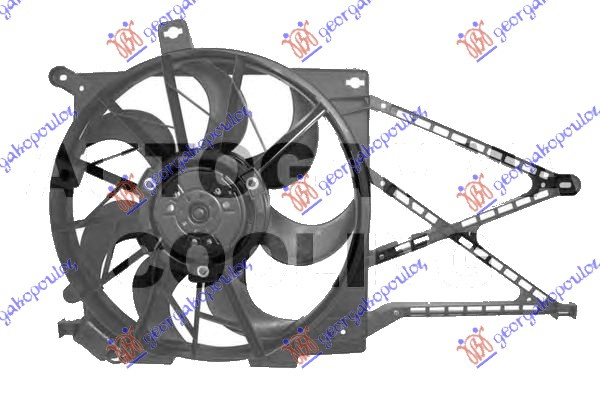 Ventilator për radiator me motor komplet benzinë (z14xer-z18xe) (3 pinë)