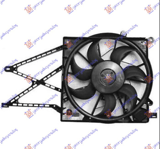 Ventilator komplet (4 pinë) (390mm)