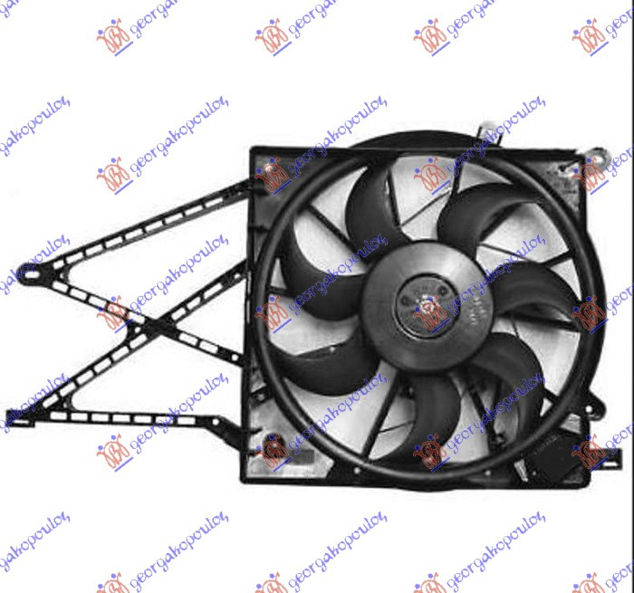 Ventilator komplet (4 pinë) (390mm)