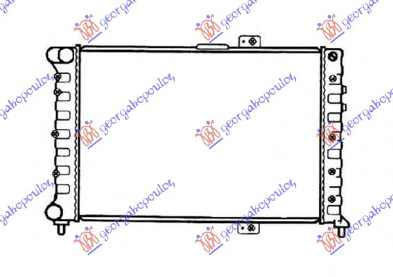 Radiator për motor (65,8x41,5) me kondicioner