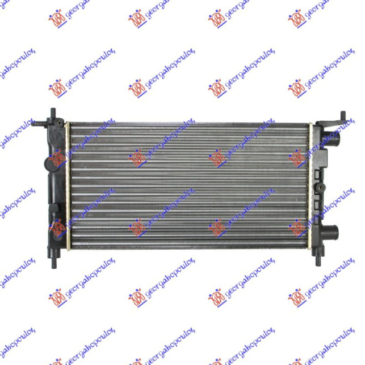 Radiator për motor 1.0-1.2 (pa kondicioner) 97- (53x28)