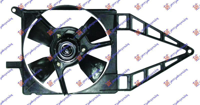 Ventilator për radiator me motor komplet 1.0-1.2 -1.4 8v pa kondicioner benzinë