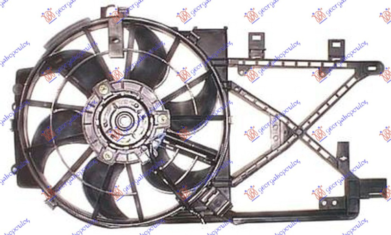 Ventilator për radiator me motor komplet 1.7 td a/c