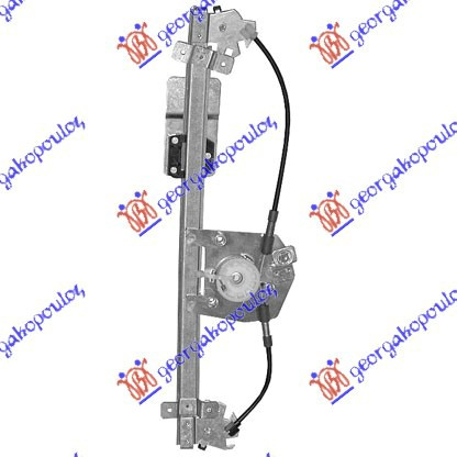 Ngritës/rregullator për dritaren e pasme elektrik 5 dyer/karavan (pa motor) (А cilësi)