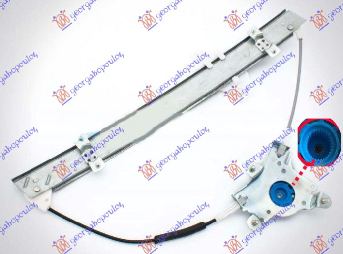 Ngritës/rregullues për dritaren e përparme (pa motor) (Origjinal)