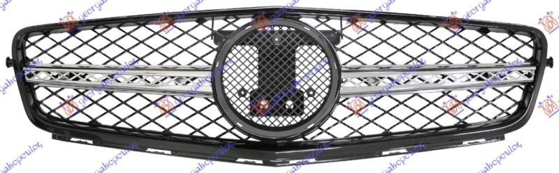 Maskë pvc/grilë (AMG) krom/me ngjyrë të zezë komplet