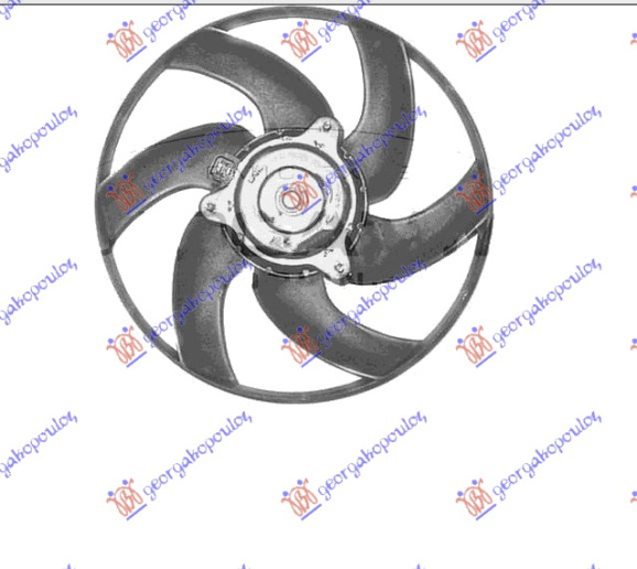 Ventilator (Motor + helikë) benzinë/dizel (340mm)
