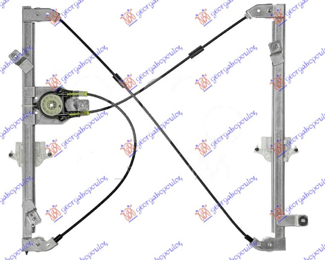 Ngritës/rregullator për dritaren e përparme elektrik (pa motor) (А cilësi)