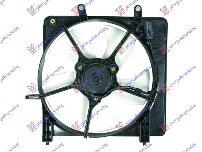 Ventilator për radiator me motor komplet 04- (benzinë)