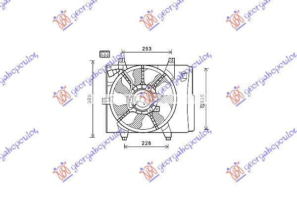 Ventilator komplet benzinë/dizel (parezervuar)