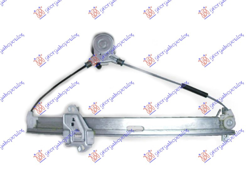 Ngritës/rregullator për dritaren e përparme elektrik (pa motor)