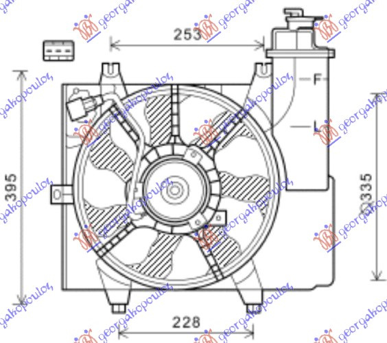 Ventilator komplet benzinë (me rezervuar)