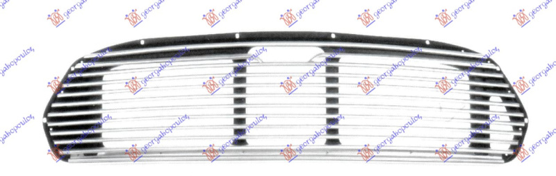 Maskë pvc/grilë krom
