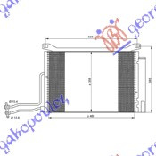 Radiator i kondicionerit 1.4 T.D (48x36x1.6)