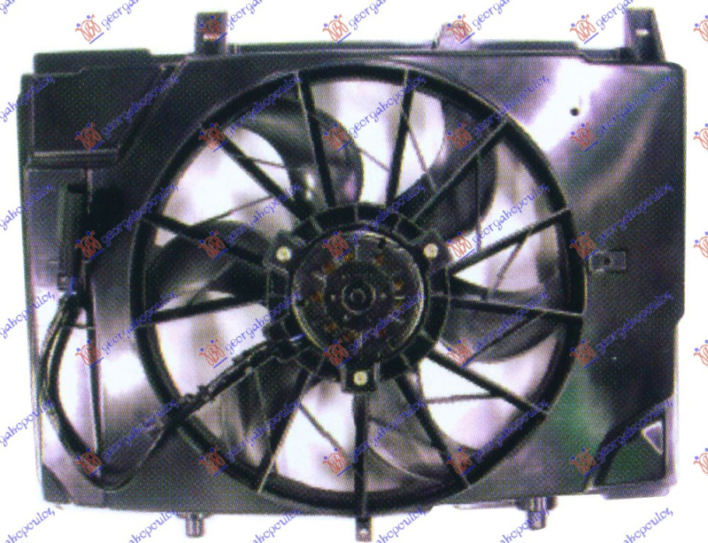 Ventilator për radiator me motor komplet benzinë