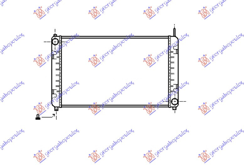 Radiator për motor (63,2x37) (MAHLE BEHR PREMIUM LINE)