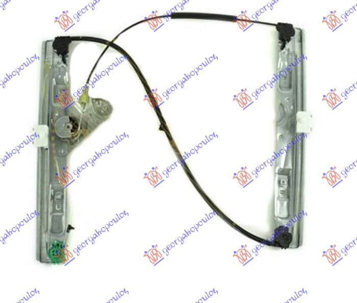 Ngritës/rregullator për dritaren e përparme elektrik 3 dyer (pa motor) (А cilësi)
