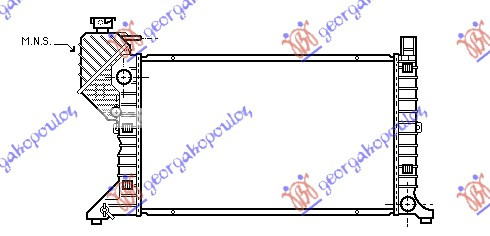 Radiator për motor 00- CDI (marsh automatik) (me/pa kondicioner) (68x40,8)