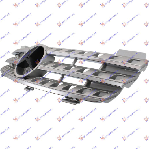 Maskë pvc/grilë (krom/e argjendtë) -08