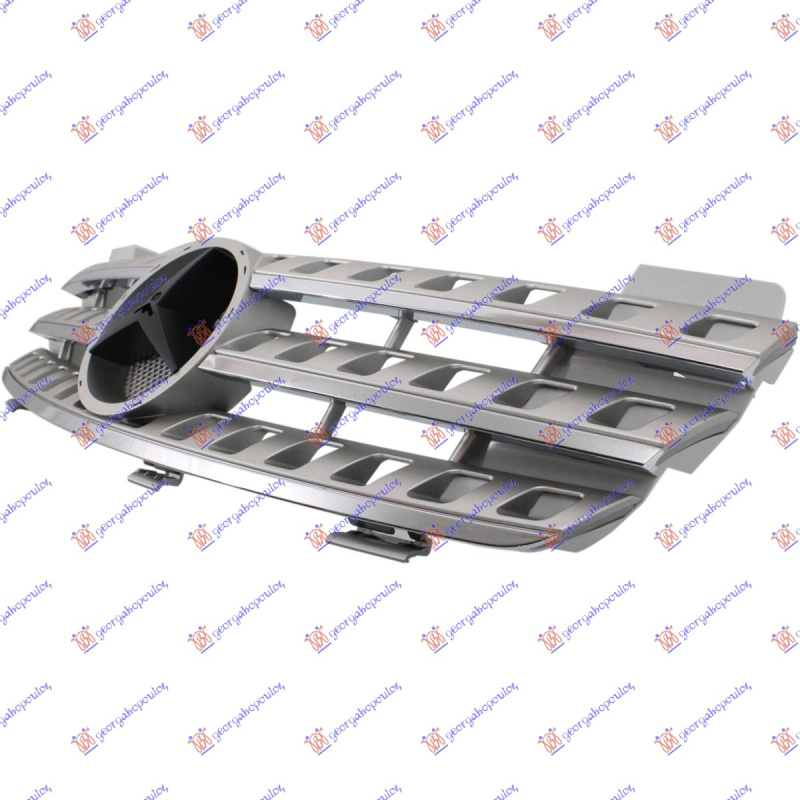 Maskë pvc/grilë (krom/e argjendtë) -08