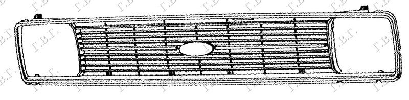 Maskë pvc/grilë (Fenerë katrorë)