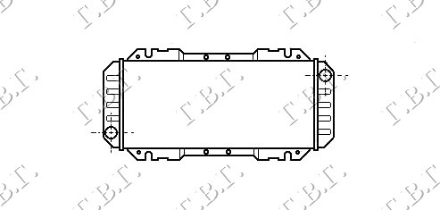 Radiator për motor 1,1CC (50x22,5)