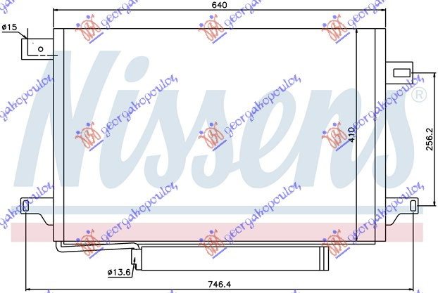 Radiator i kondicionerit dizel (60x41x12) (BUS)