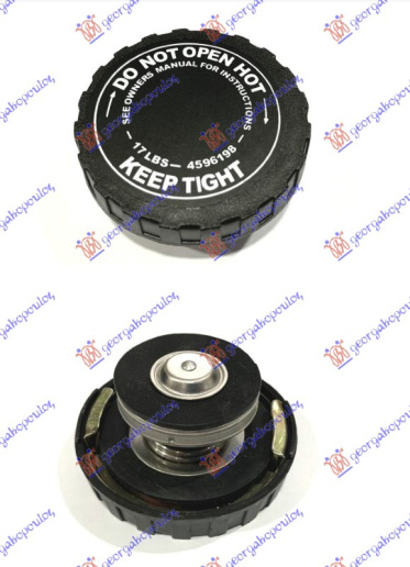 Kapak për rezervoarin për antifriz benzinë 3.7L/4.7L/5.7L - dizel 2.2/2.7CRD (1,2bar)