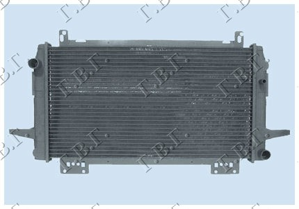 Radiator për motor 1.3-1.6-1.8-2.0cc (60.3x34.5)