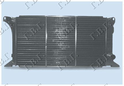 Radiator për motor 1,6-2,0 benzinë 2,5dizel (60x33)