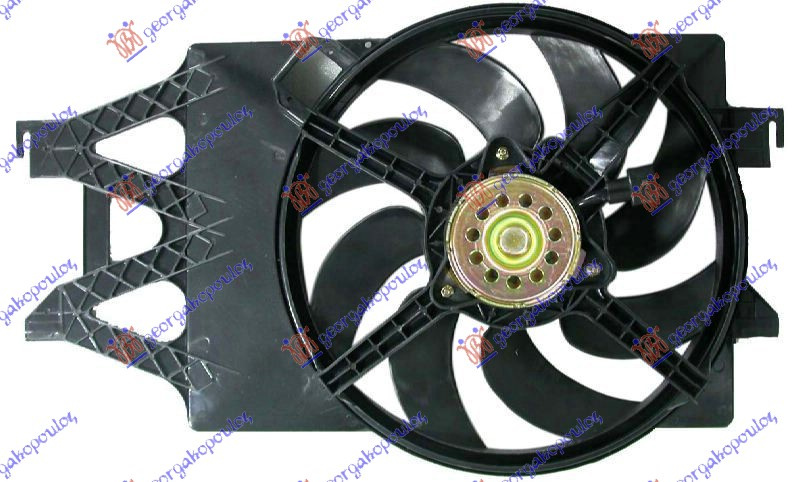 Ventilator për radiator me motor komplet (pa kondicioner) benzinë/dizel