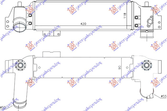 Interkuler 2.5 CRDi 06- (420x120x90)